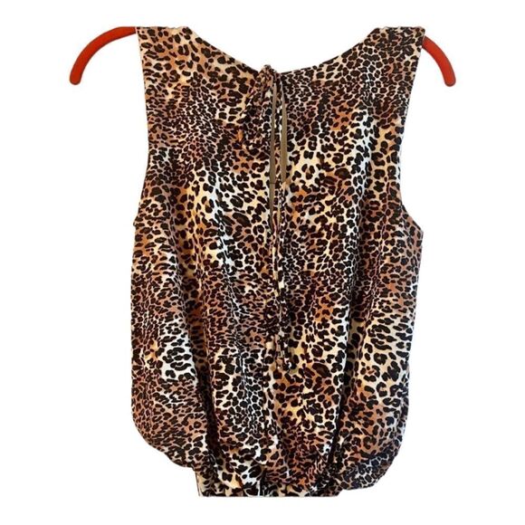 Tiana B. Animal Print Tank Jumpsuit with Keyhole Back & Tie Belt; SZ S; NWOT - Picture 7 of 9